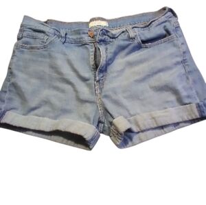 Levis 515 Womens Denim Jean Shorts Cotton Blend Cuffed Beachy Casual Size 16